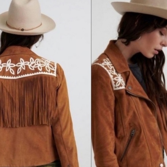 Lucky Brand Suede Western Biker Jacket NWT - XL☘️🦋🤠🧲 - Picture 3 of 5